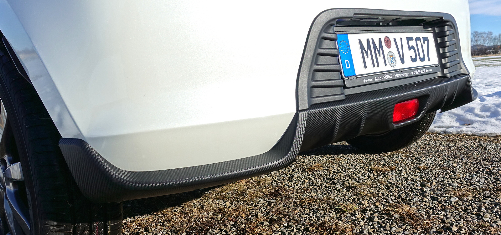 Heckschürze in Carbon-Optik für SUZUKI SWIFT